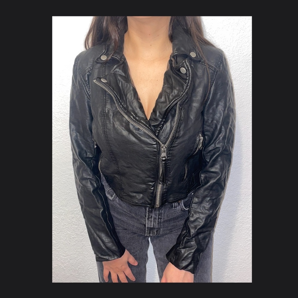 Free People Faux Leather Jacket